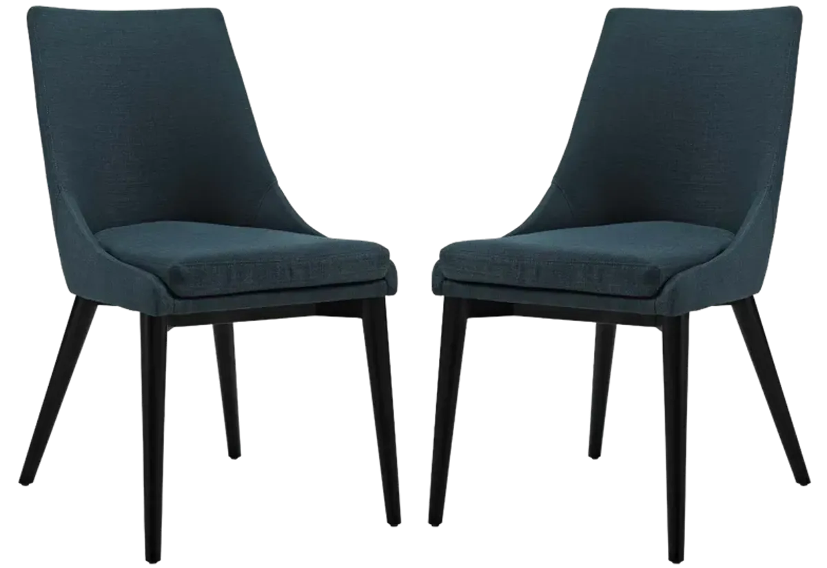 viscount Dining Side Chair Fabric Set of 2