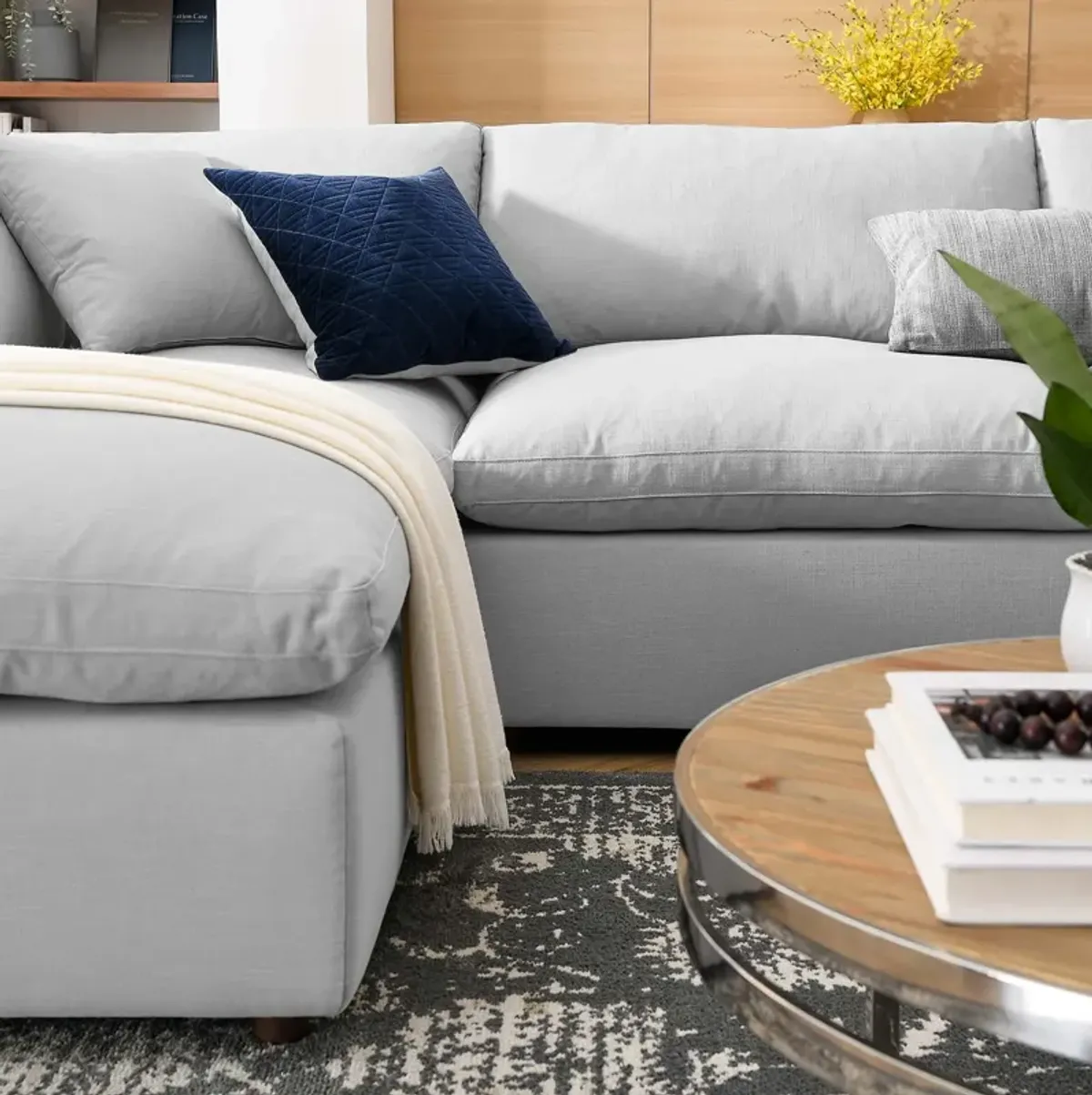 Commix Down Filled Overstuffed 6-Piece Sectional 