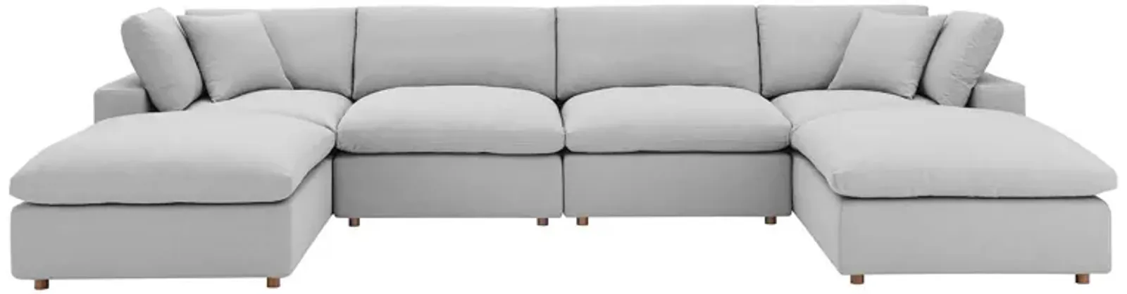 Commix Down Filled Overstuffed 6-Piece Sectional 