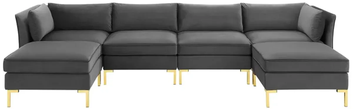 Ardent 6-Piece Performance Velvet Sectional Sofa