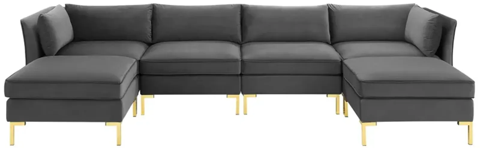 Ardent 6-Piece Performance Velvet Sectional Sofa