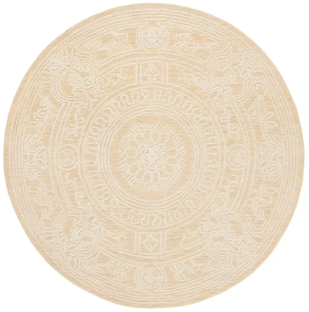 EBONY 310 IVORY  6' x 6' Round Round Rug