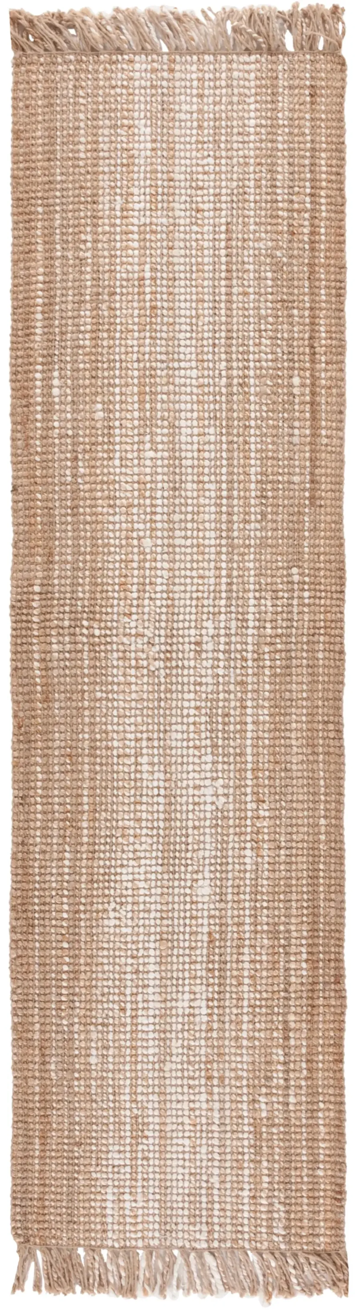 NATURAL FIBER 843 IVORY  2'-3' x 8' Runner Rug