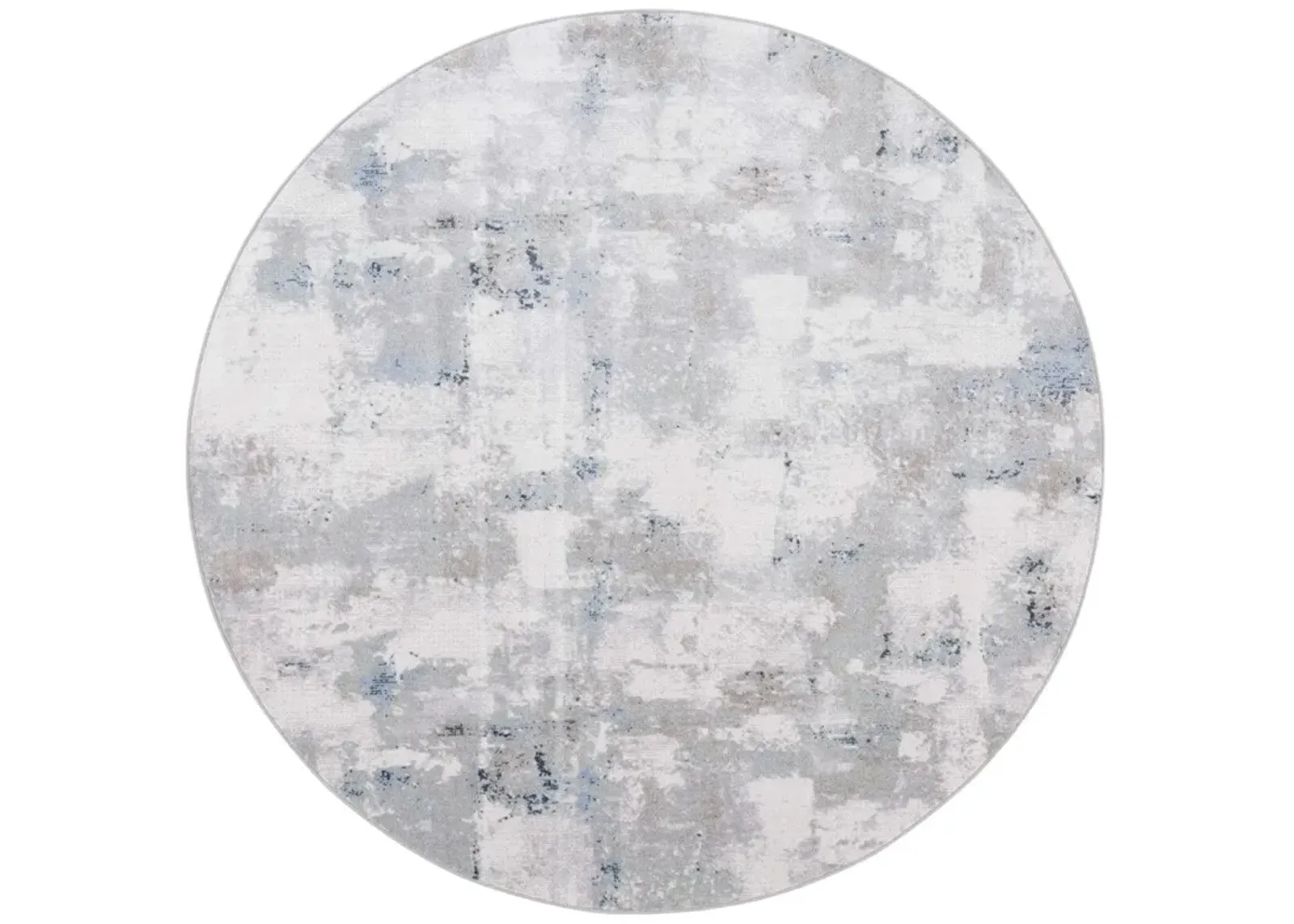 BAYSIDE 124 Blue 6'-7' X 6'-7' Round Round Rug