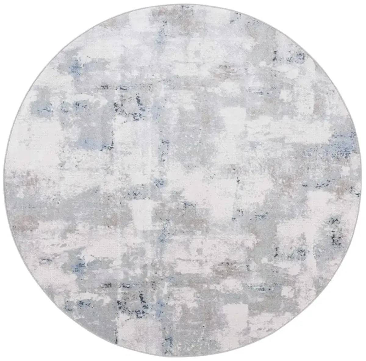 BAYSIDE 124 Blue 6'-7' X 6'-7' Round Round Rug