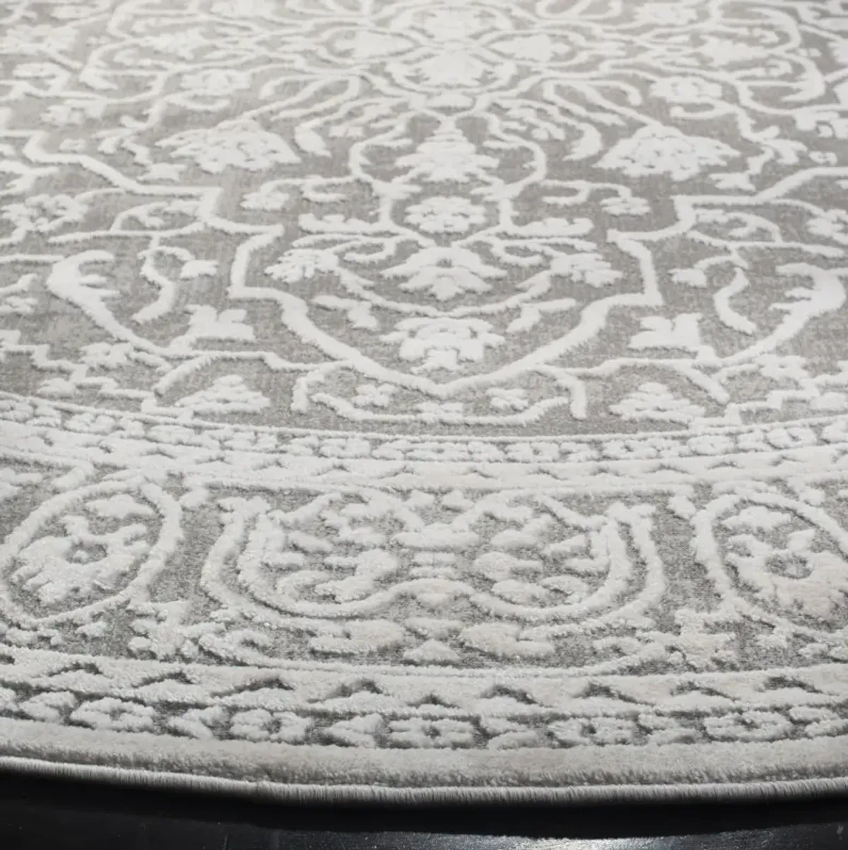 REFLECTION 670 DARK GREY  10' x 10' Round Round Rug