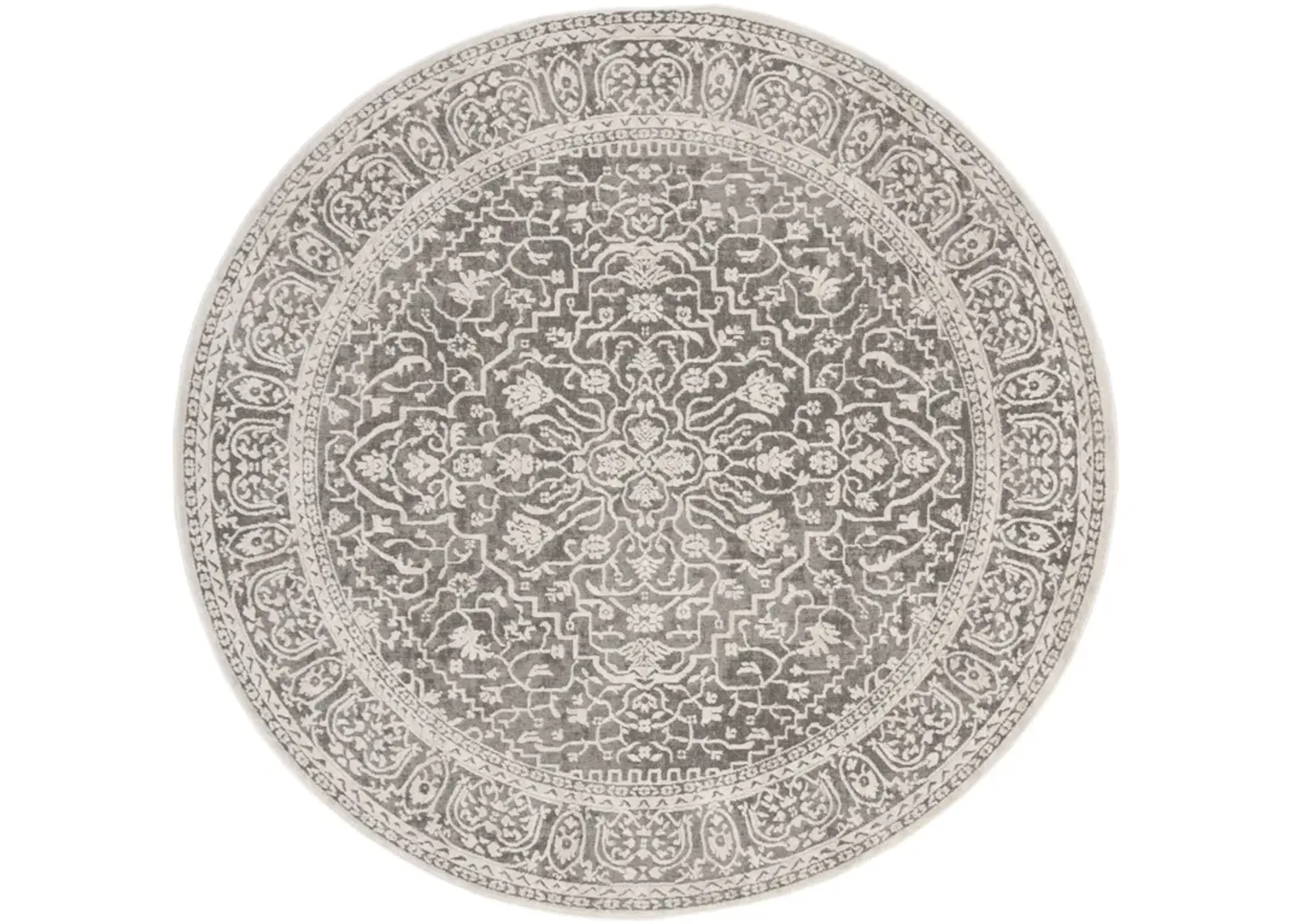 REFLECTION 670 DARK GREY  10' x 10' Round Round Rug