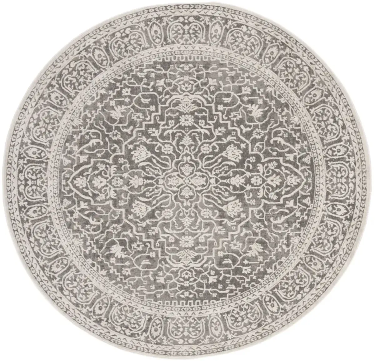 REFLECTION 670 DARK GREY  10' x 10' Round Round Rug