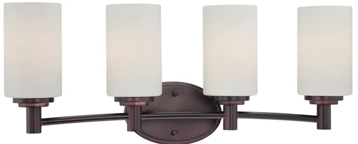 Pittman 24" Wide 4-Light Vanity Light - Sienna Bronze