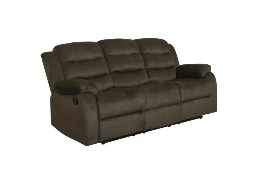 Rodman Pillow Top Arm Motion Sofa Olive Brown