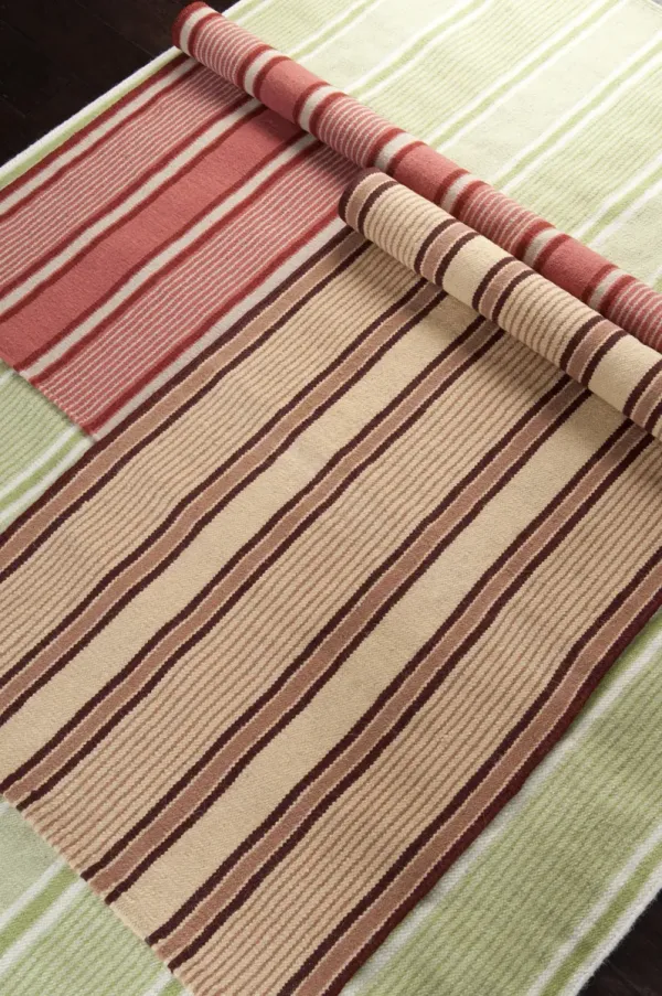 Farmhouse Stripes FAR-7010 2' x 3' Hand Made Rug