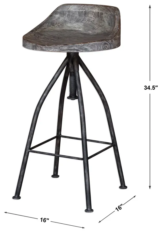 Kairu Wooden Bar Stool