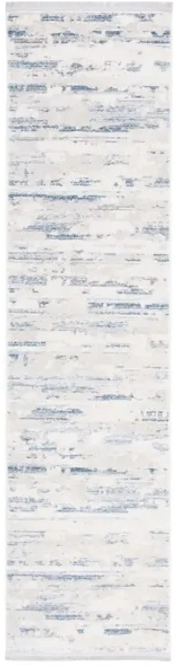 WHISPER 542 Blue  2'-2' X 8' Runner Rug