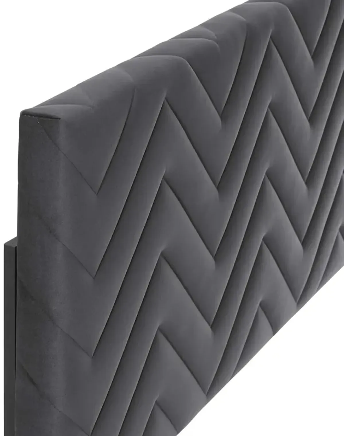 Mercy Chevron Tufted Performance Velvet King/California King Headboard