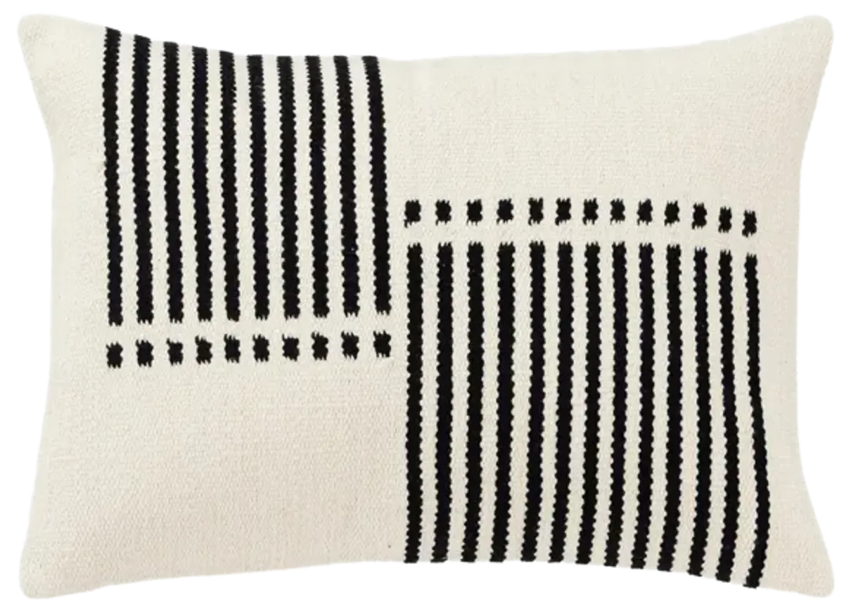 stripe black  Pillow