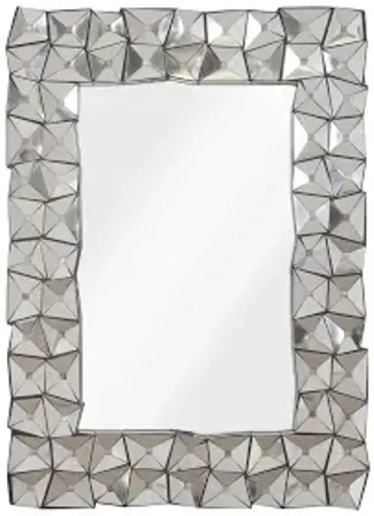 divot mirror, stainless steel