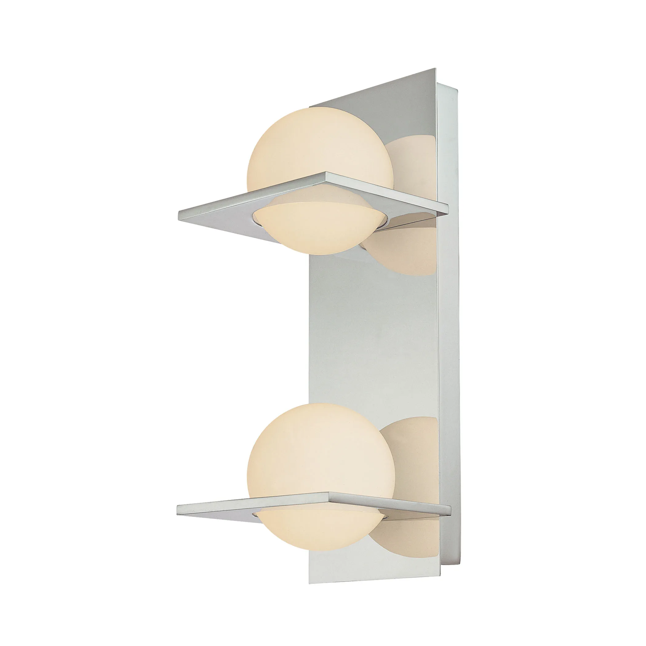 Orbit 5" Wide 2-Light Vanity Light - Chrome