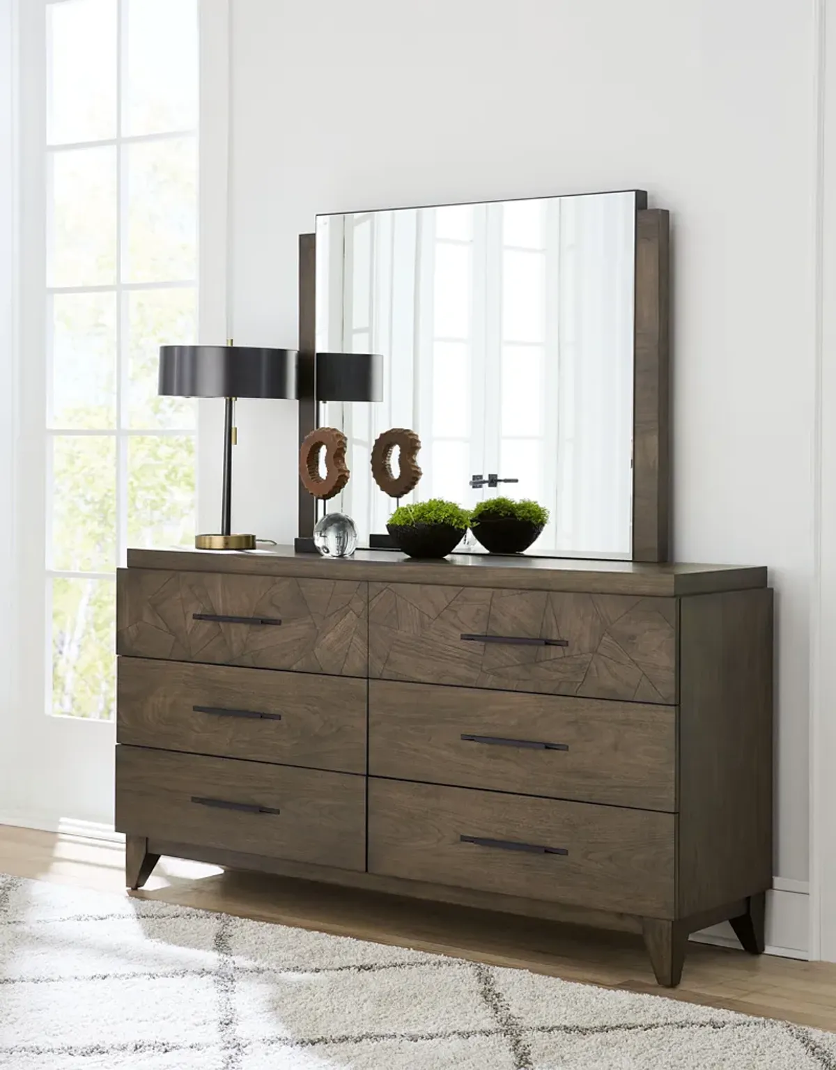 Broderick Six-Drawer Dresser� in Wild Oats Brown (2024)