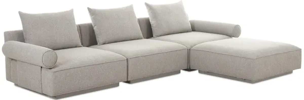 Rosello Lounge Modular Sectional Light Grey