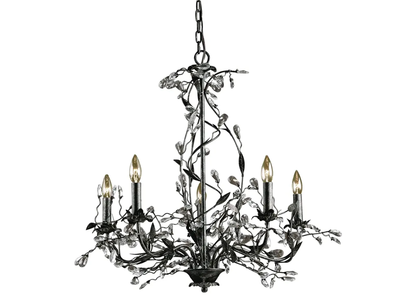 Circeo 27" Wide 5-Light Chandelier - Deep Rust