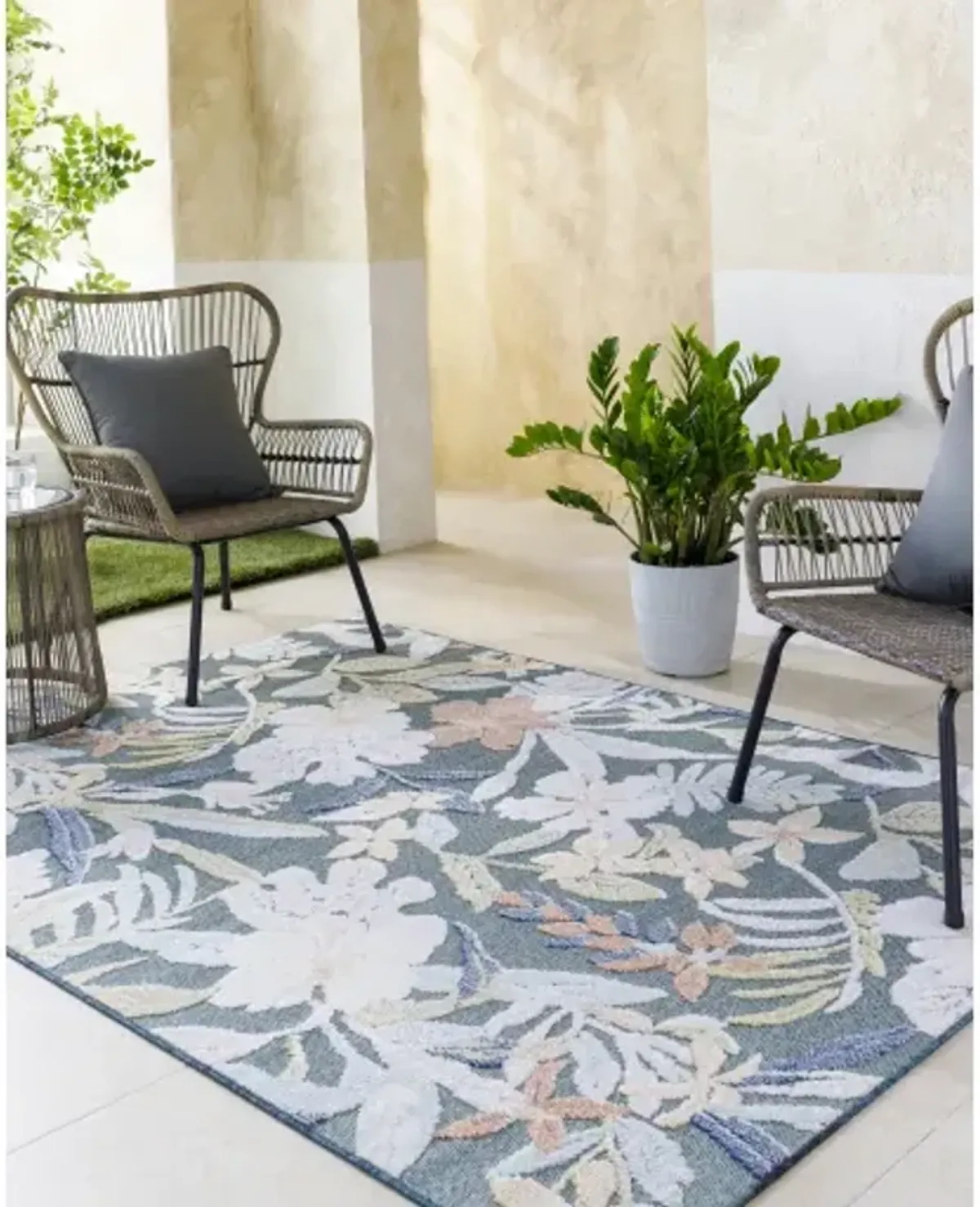 Lakeside LKD-2317 2' x 2'11" Machine Woven Rug