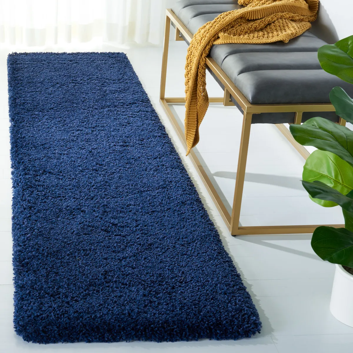 MILAN SHAG Runner Power Loomed 2' x 14' Rug