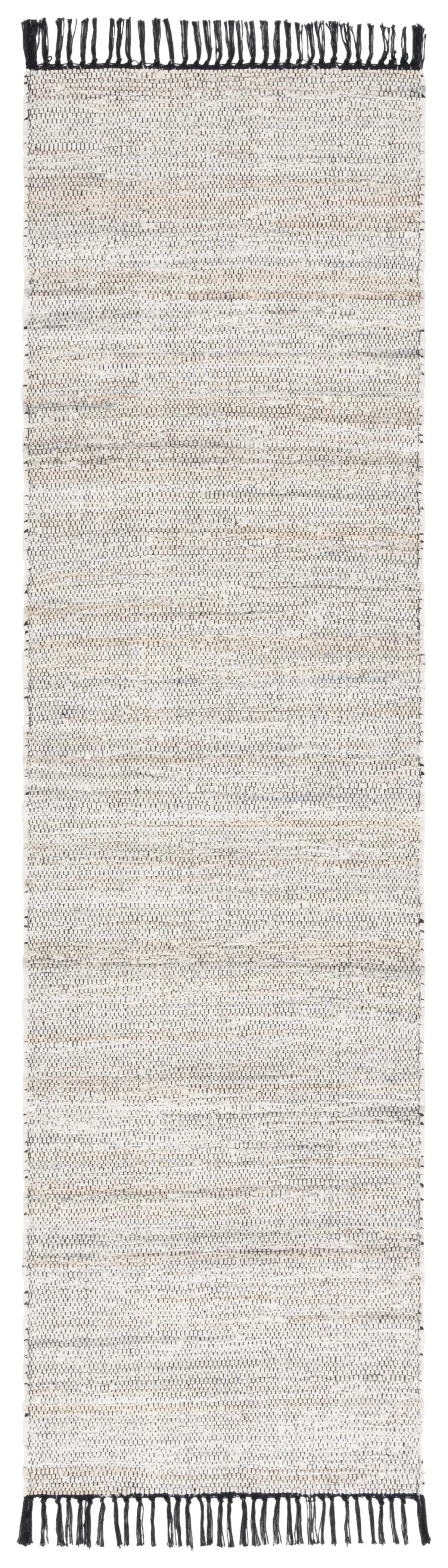 RAG RUG 301 IVORY  2'-3' x 8' Runner Rug