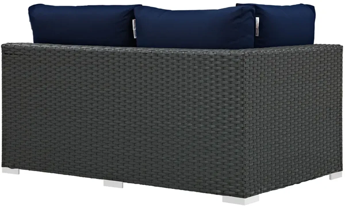 Sojourn Outdoor Patio Sunbrella® Left Arm Loveseat