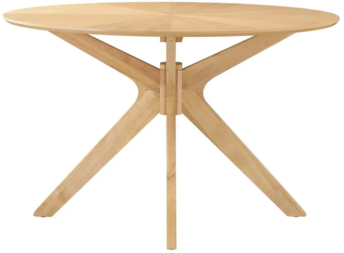 Crossroads 47" Round Wood Dining Table