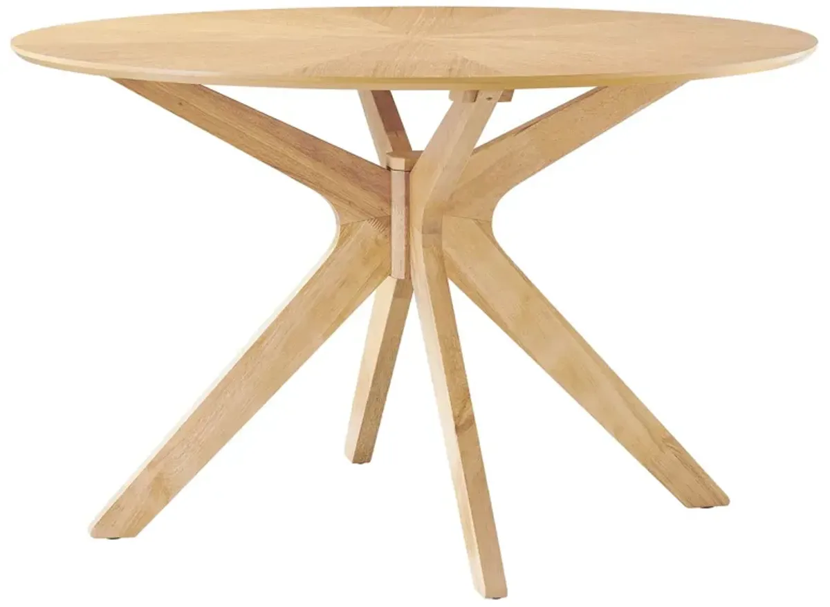 Crossroads 47" Round Wood Dining Table