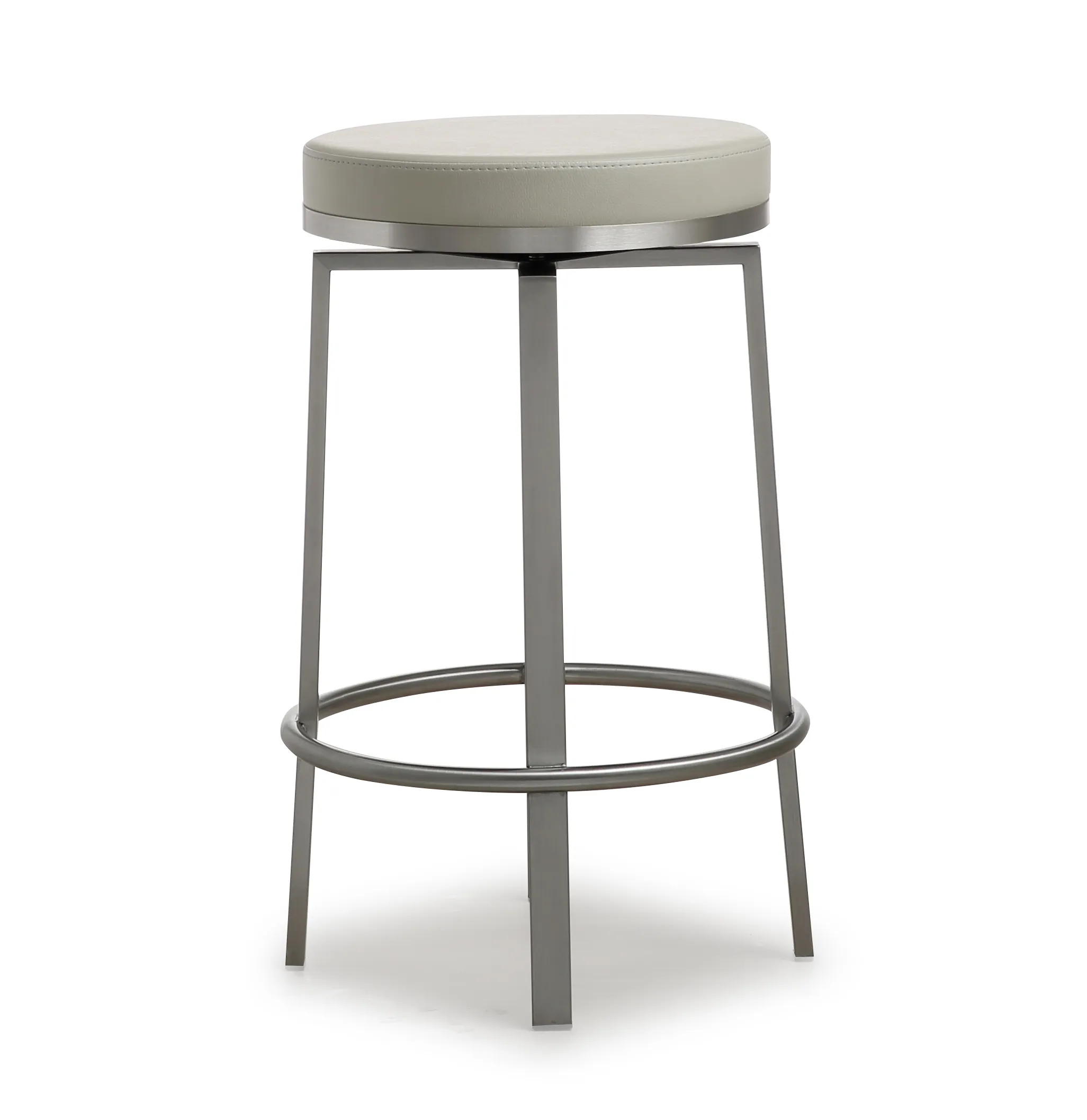 pratt grey swivel counter stool - set of 2