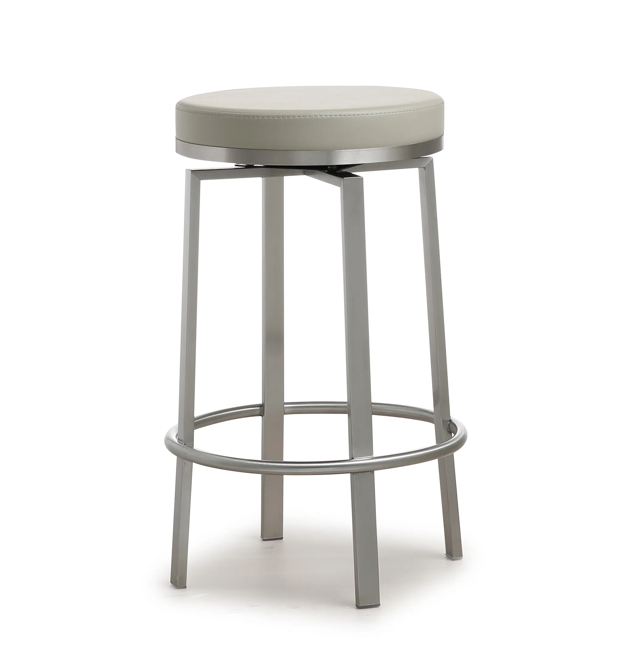 pratt grey swivel counter stool - set of 2