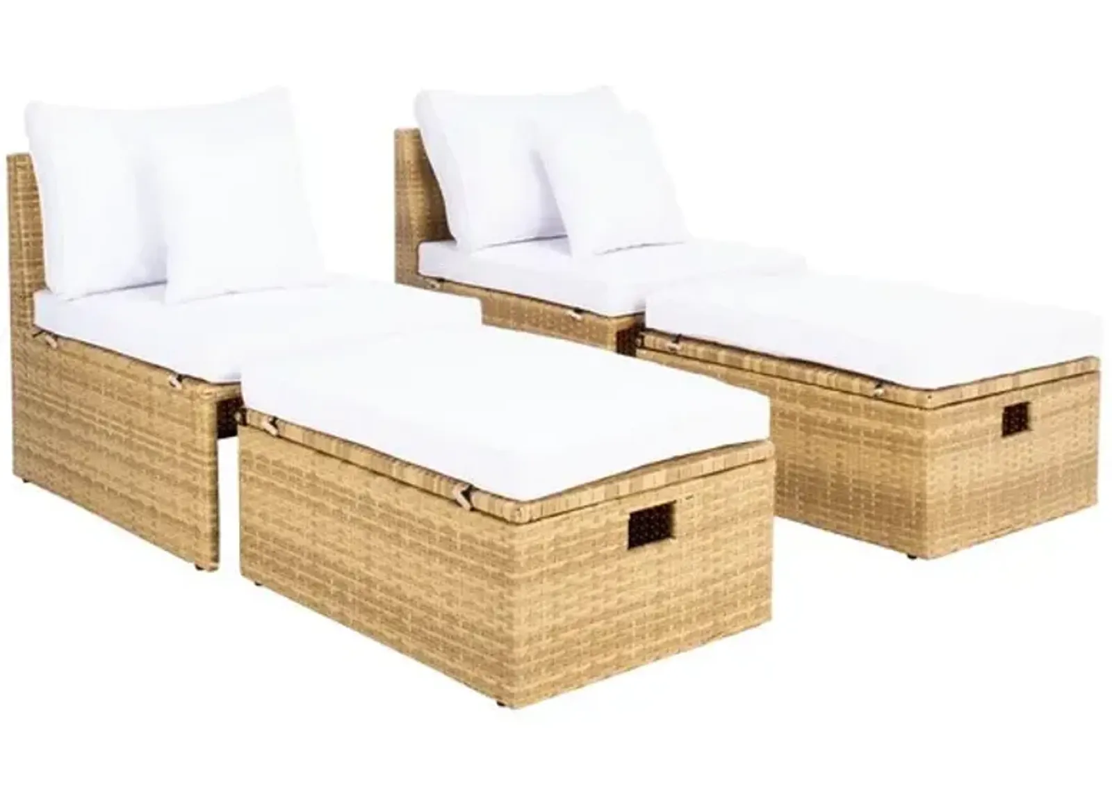 PRAMLA OUTDOOR SETTE WITH OTTOMAN