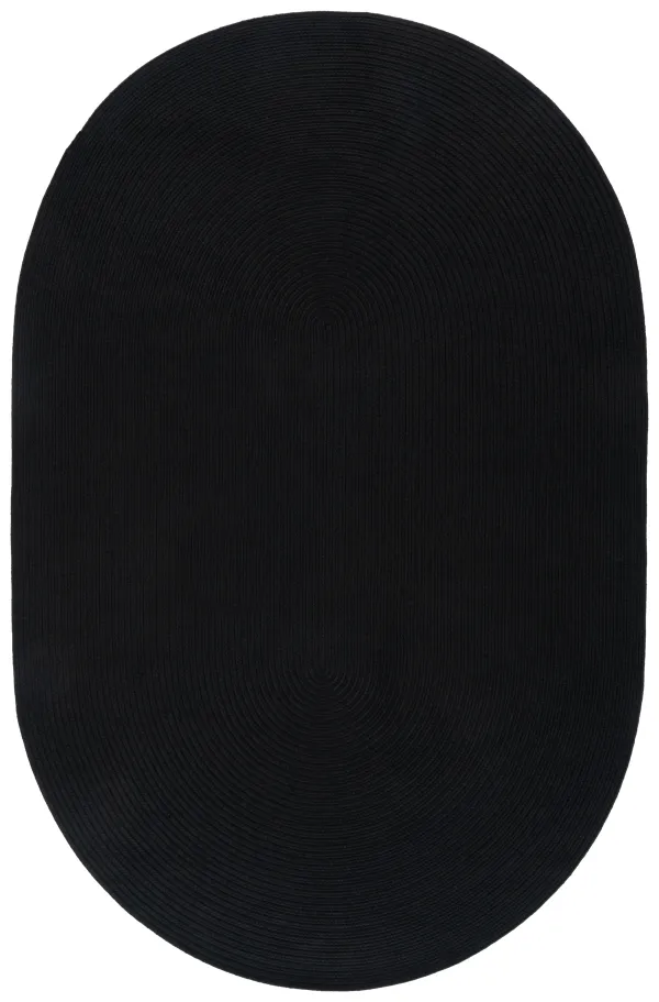 BRAIDED Hand Woven 4' x 6' Oval area rug