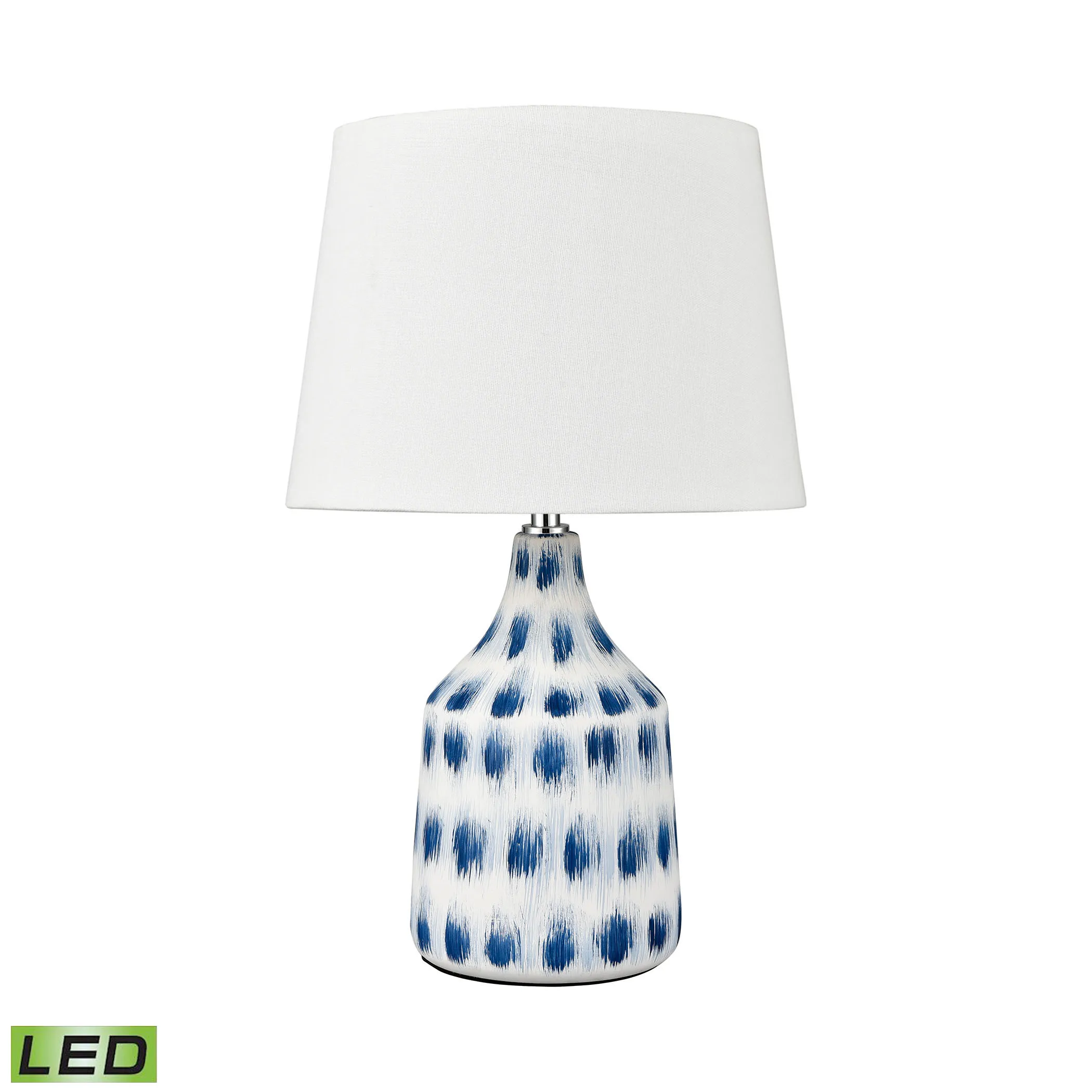 Colmar 18'' High 1-Light Table Lamp - Blue - Includes LED Bulb