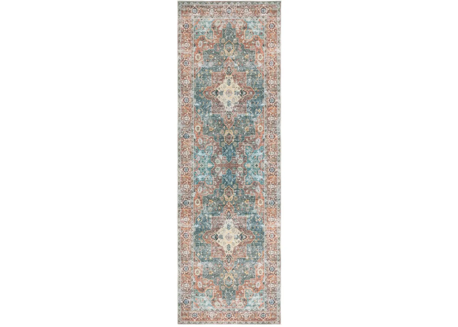 ARIZONA 126 RUST  2'-6' x 8' Runner Rug