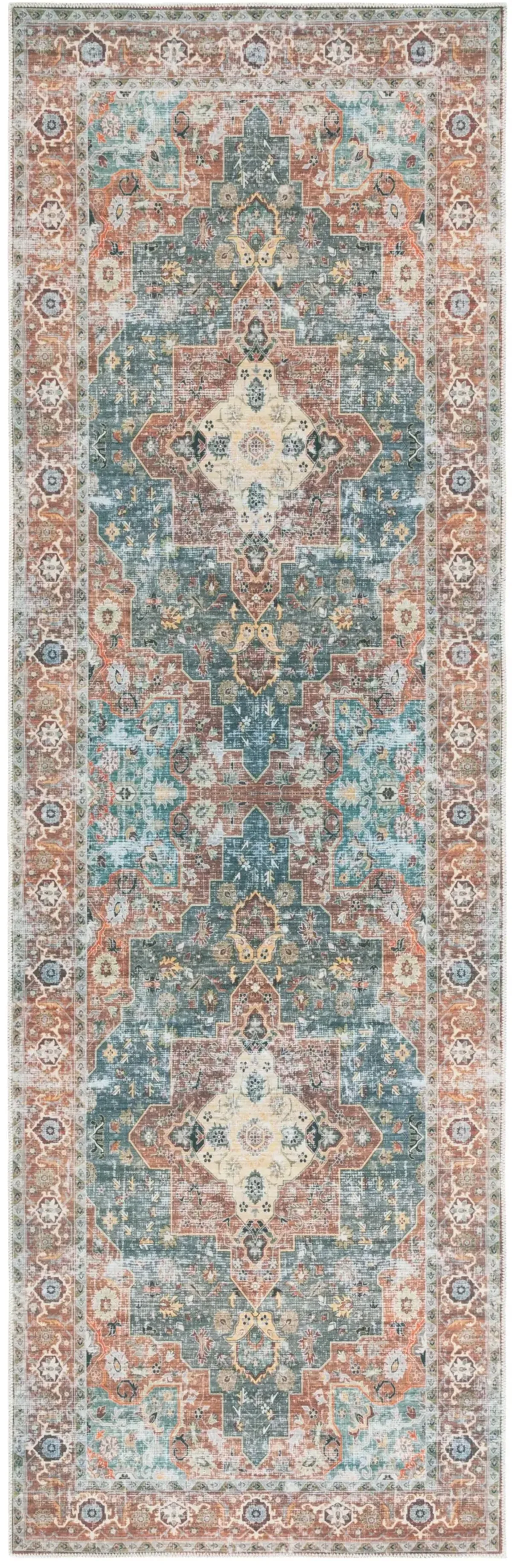 ARIZONA 126 RUST  2'-6' x 8' Runner Rug