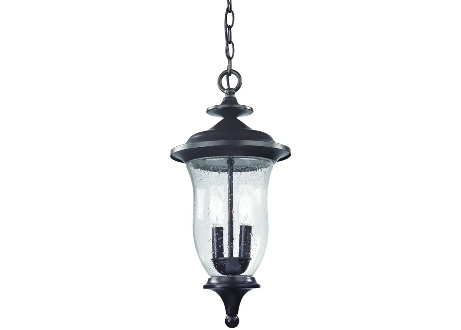 Trinity 9" Wide 2-Light Outdoor Pendant - Oil Rubbed Bronze