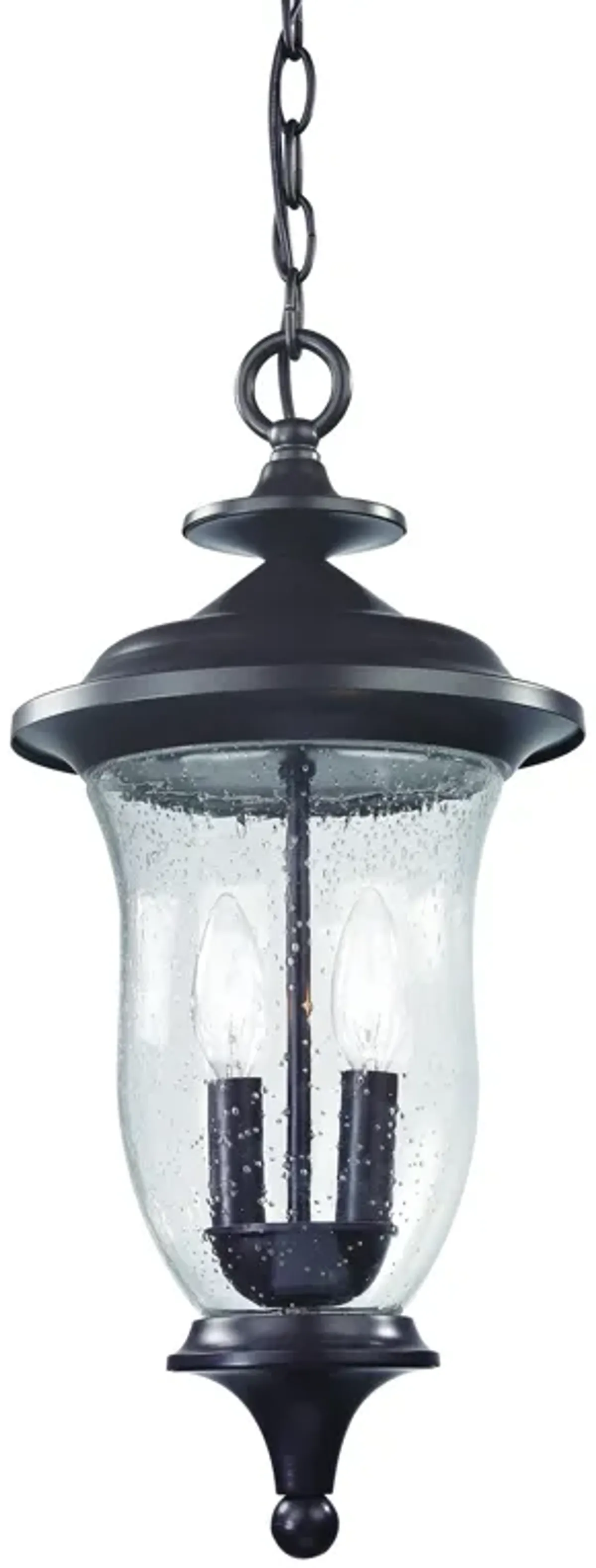 Trinity 9" Wide 2-Light Outdoor Pendant - Oil Rubbed Bronze