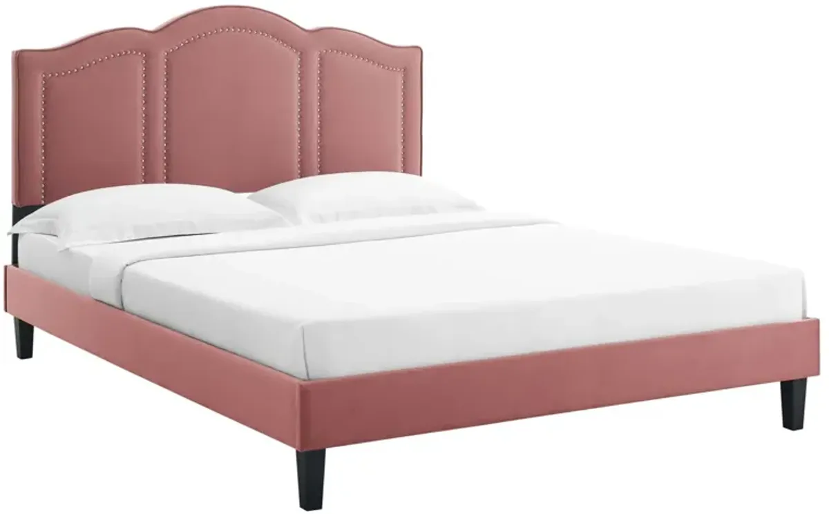 Emerson Performance Velvet King Platform Bed