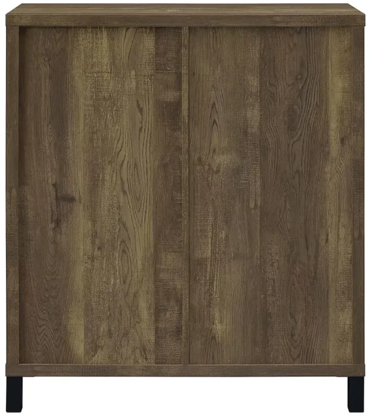 Arlington Bar Cabinet with Sliding Door Rustic Oak