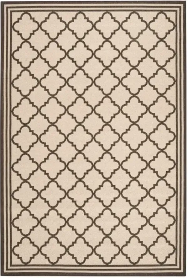 LINDEN 121 Collection LND121U-4 Creme / Brown 4' X 6'