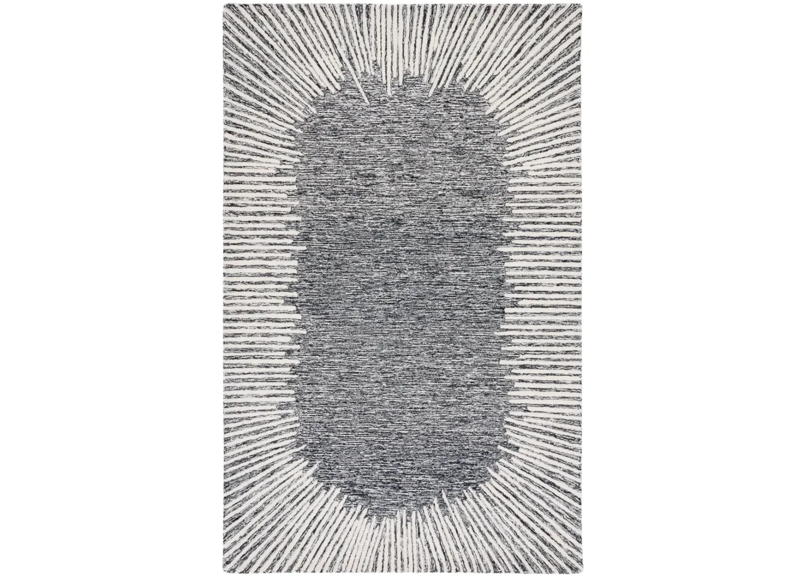 ABSTRACT 478 BLACK  2' x 3' Accent Rug