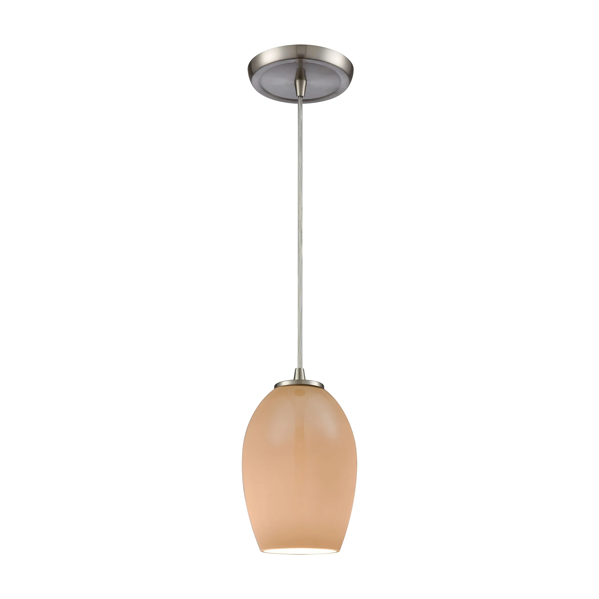 Villiska 5" Wide 1-Light Mini Pendant - Satin Nickel