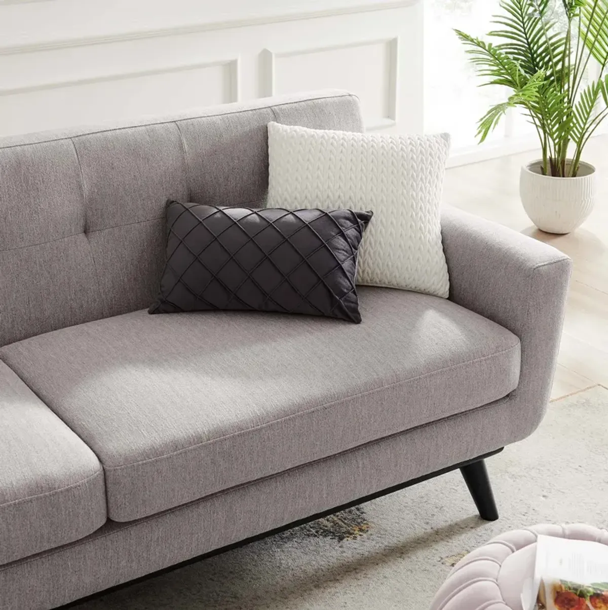 Engage Herringbone Fabric Sofa