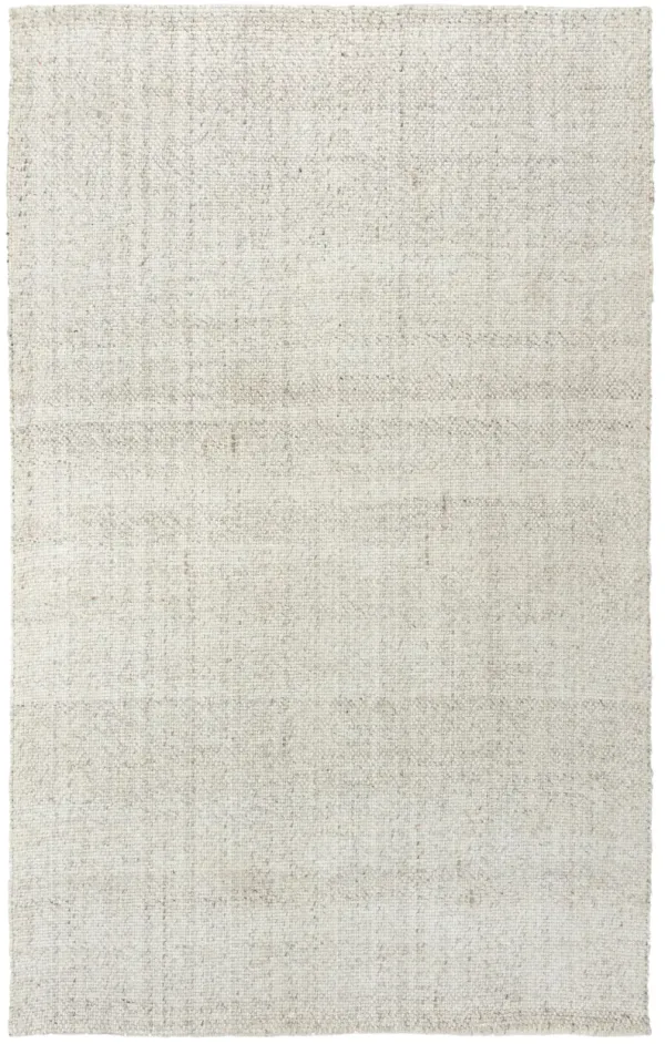 Capri Beige Basketweave Polyester/Wool Blend 8'6" x 11'6" Rectangle Rug