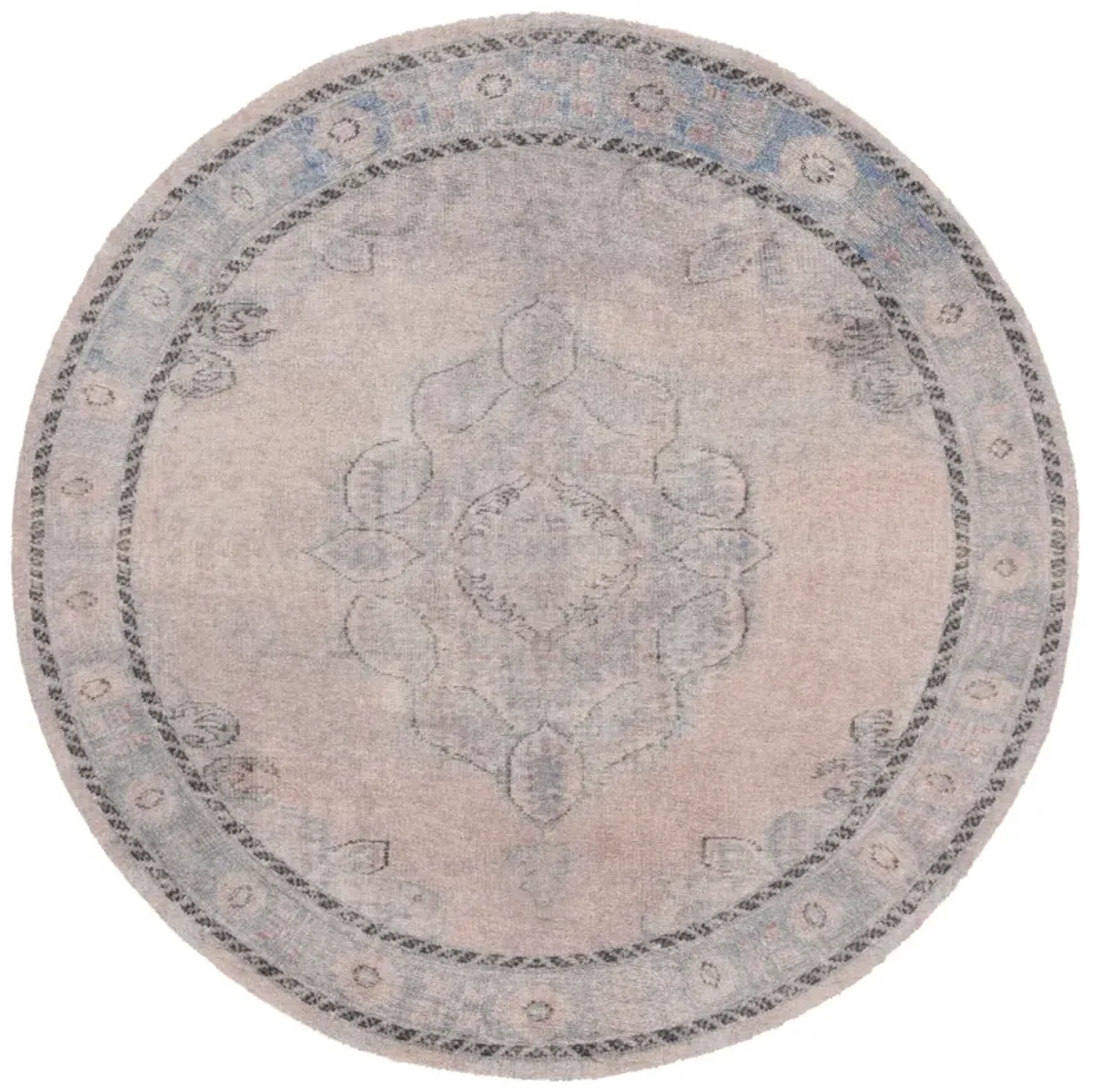 CLASSIC VINTAGE Hand Tufted 6' x 6' Round area rug