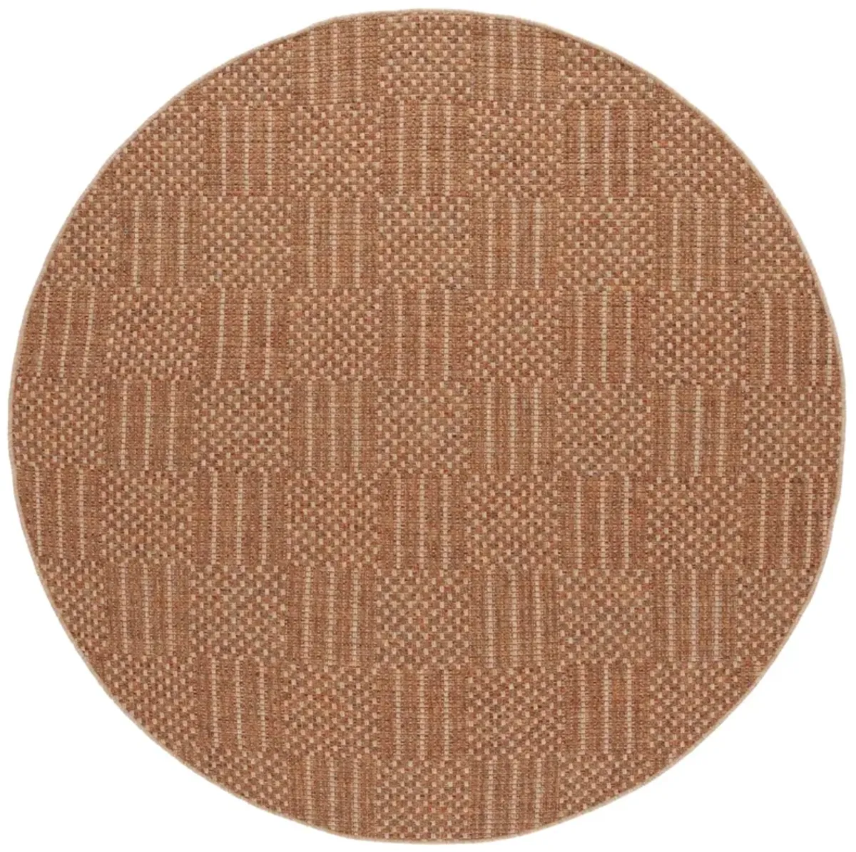 WICKER 154 NATURAL  6'-7' x 6'-7' Round Round Rug