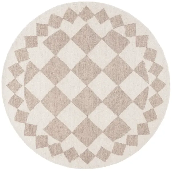 EBONY Hand Tufted 6' x 6' Round area rug