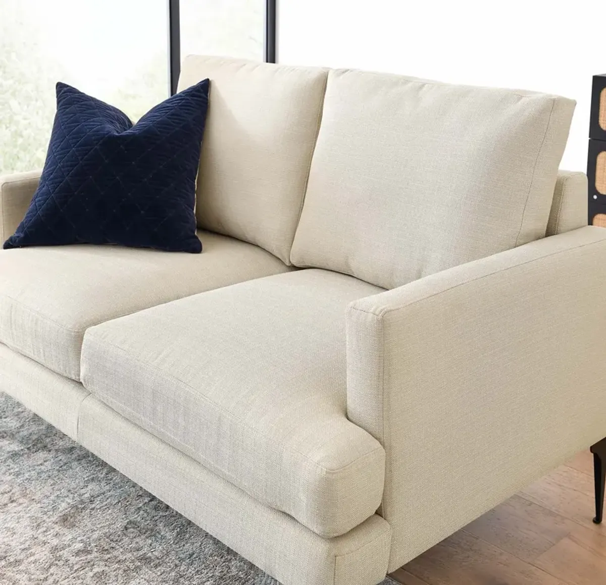 Evermore Upholstered Fabric Loveseat